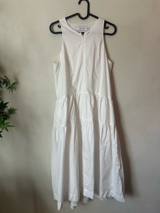 Greylin Dresses & Skirts - Anthropologie Greylin White Sleeveless Tiered Midi Dress Size Small 100% Cotton